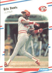 1988 Fleer Baseball Cards      231     Eric Davis
